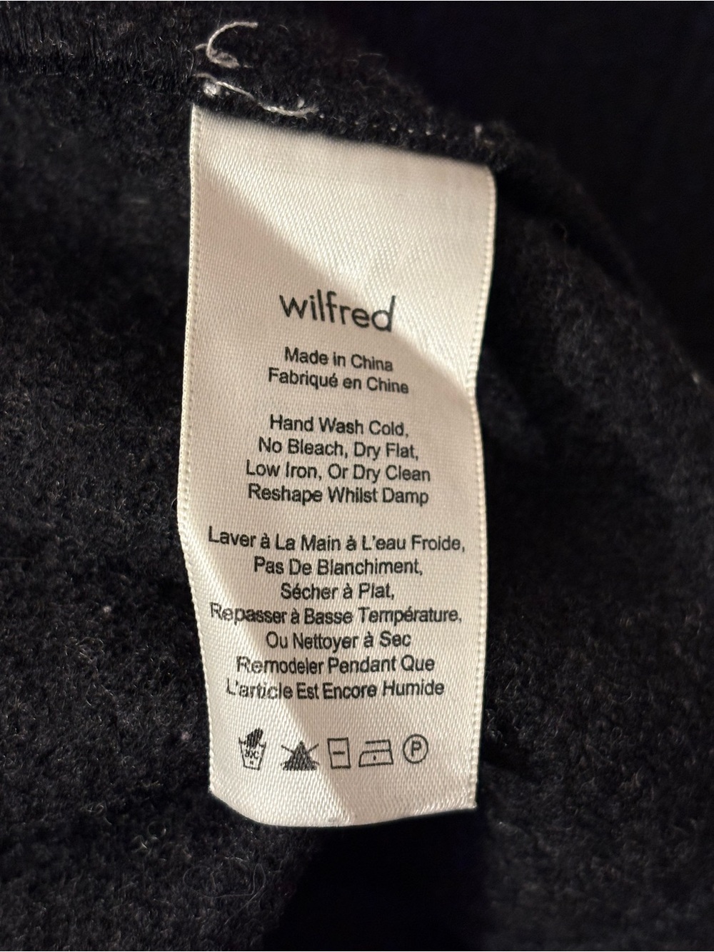 Wilfred Extra Fine Merino Wool Open Front Cardigan Black XS - Picture 6 of 6